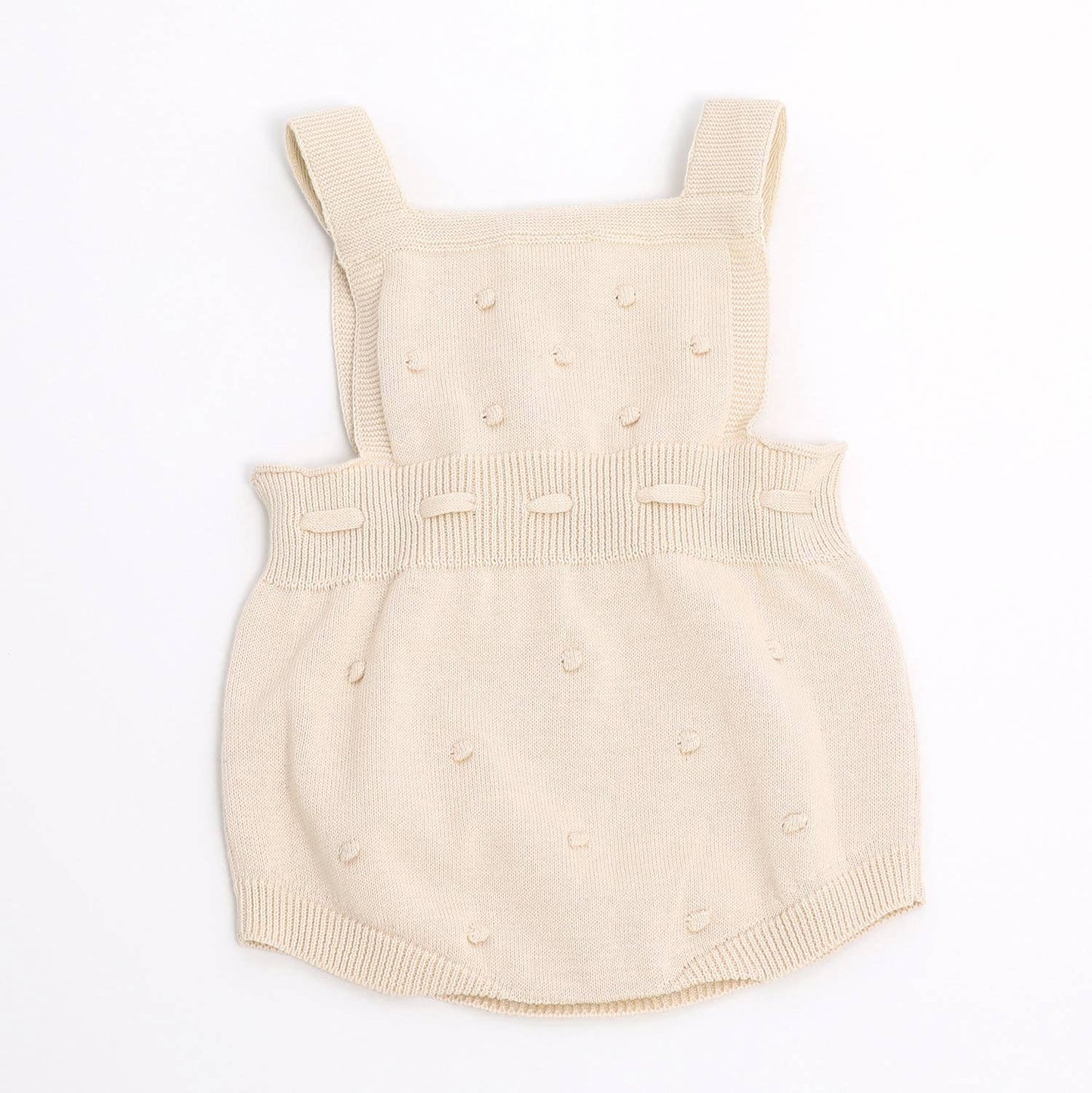 Milan Pastel Bobble Sweater Knit Baby Romper Organic Cotton