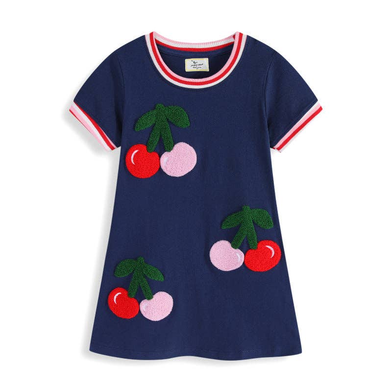 Princess Embroidered Cotton Dress For Girls