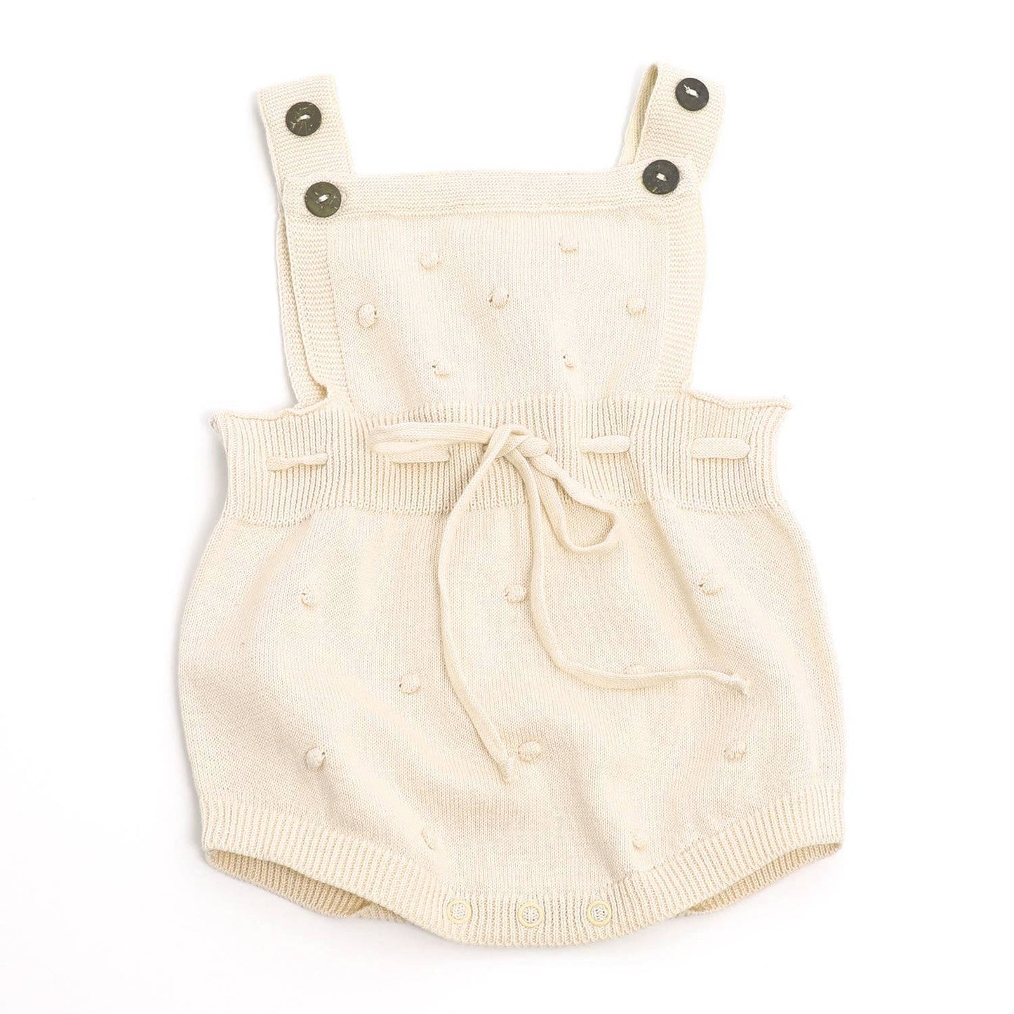 Milan Pastel Bobble Sweater Knit Baby Romper Organic Cotton