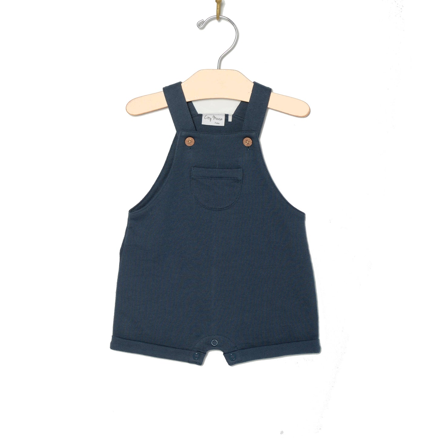 Baby Spring Summer Shortie Overall- Indigo