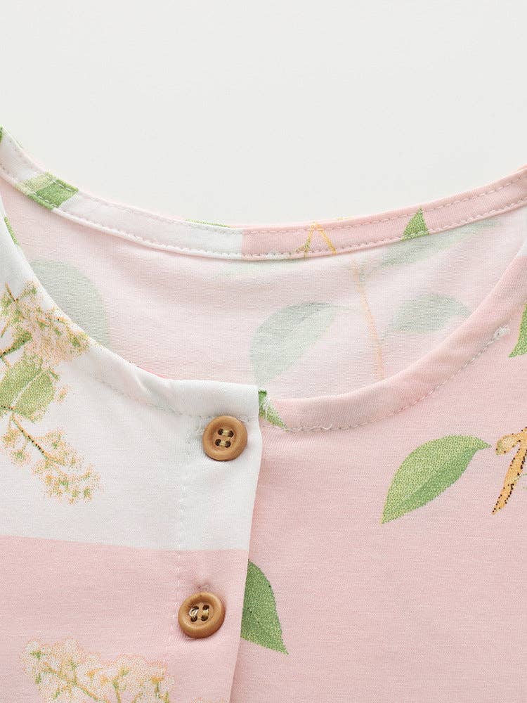 Girls' Cotton Princess Dress With Cartoon Design