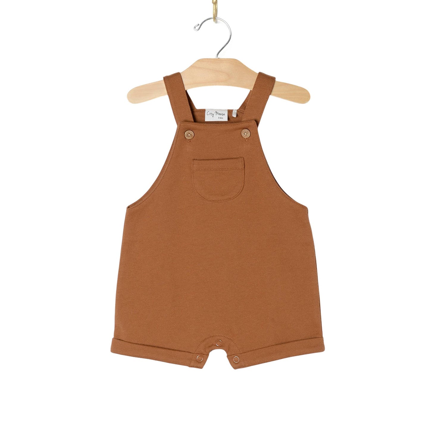 Baby Spring Summer Shortie Overall- Toffee