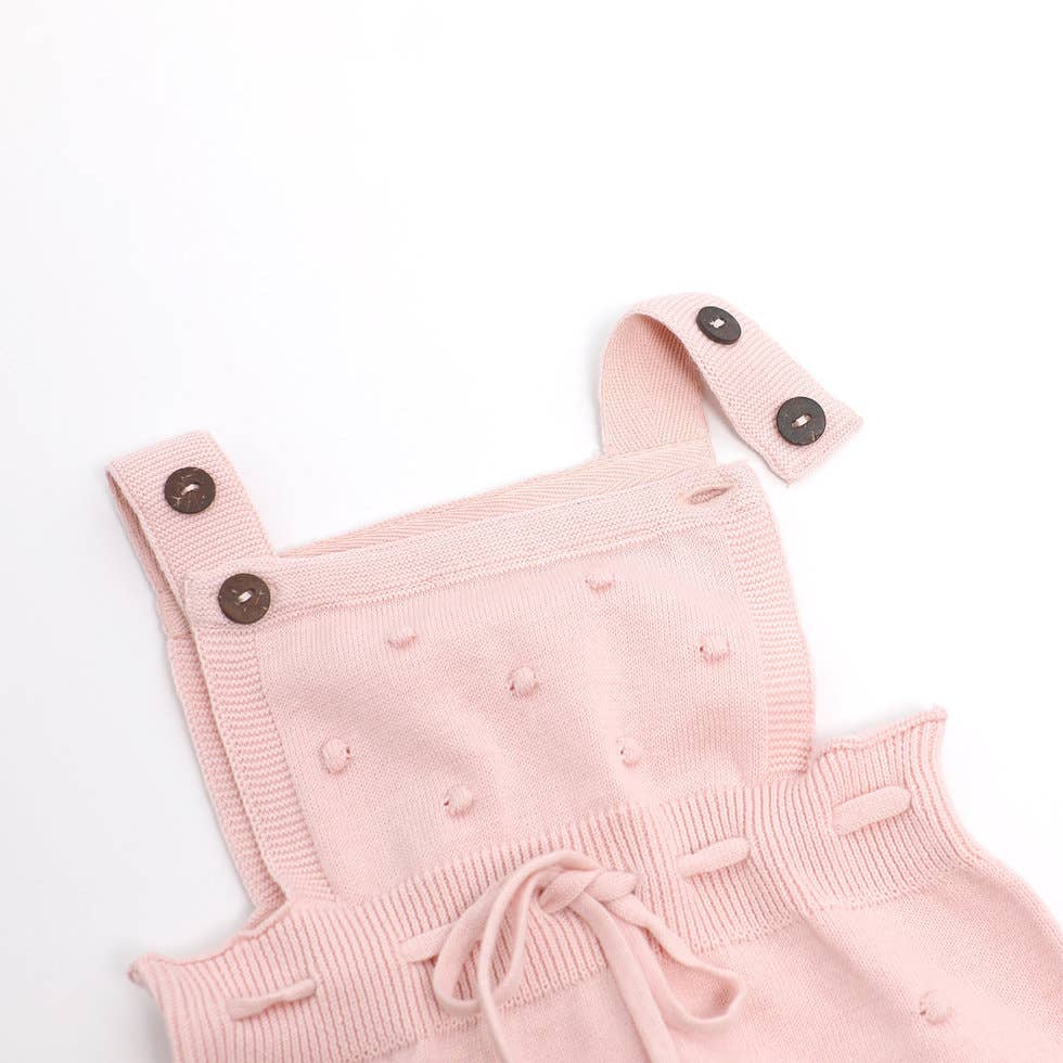 Milan Pastel Bobble Sweater Knit Baby Romper Organic Cotton