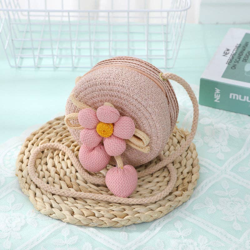 Cute Woven Sun Hat and Bag Set for Kids